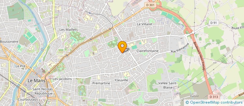 localisation de l'entreprise MADAME VANESSA JOREZ-CHARBONNEL  LE MANS