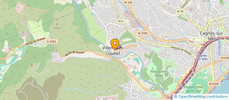 localisation de l'entreprise MADAME VANESSA KALBOUSSI  VILLENEUVE-LOUBET