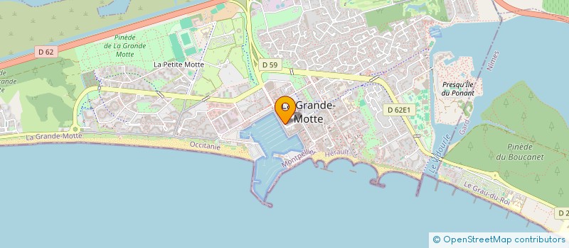 localisation de l'entreprise MADAME VANESSA KESSELI à LA GRANDE-MOTTE