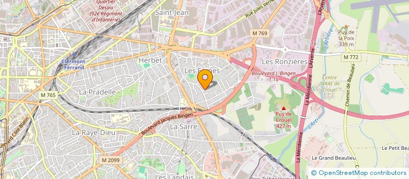 localisation de l'entreprise MADAME VANESSA KHELAFI  CLERMONT-FERRAND