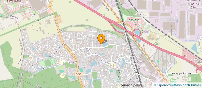localisation de l'entreprise MADAME VANESSA KRETZSCHMAR  SAVIGNY-LE-TEMPLE