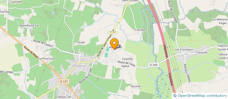 localisation de l'entreprise MADAME VANESSA LABAT à PUGNAC