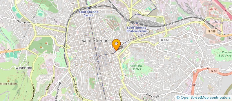 localisation de l'entreprise MADAME VANESSA LACHAT  SAINT-ETIENNE