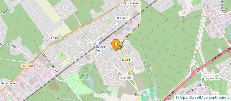 localisation de l'entreprise MADAME VANESSA LACOSTE  CESTAS