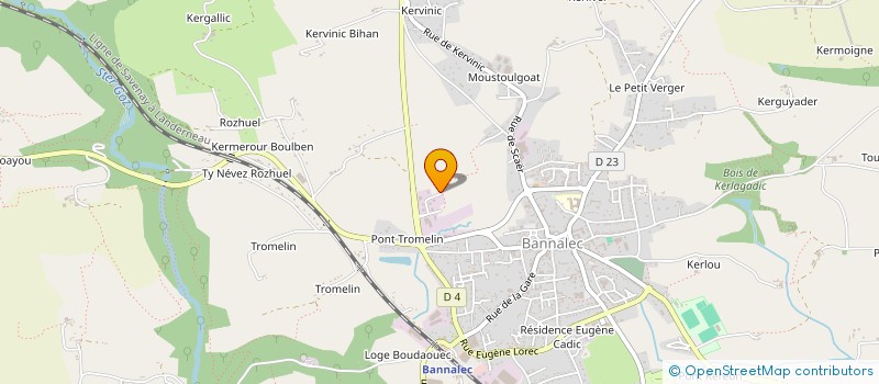 localisation de l'entreprise MADAME VANESSA LAFOSSE MICHELET  BANNALEC