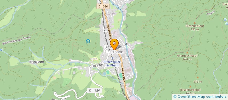 localisation de l'entreprise MADAME VANESSA LAITENBERGER  BITSCHWILLER-LES-THANN