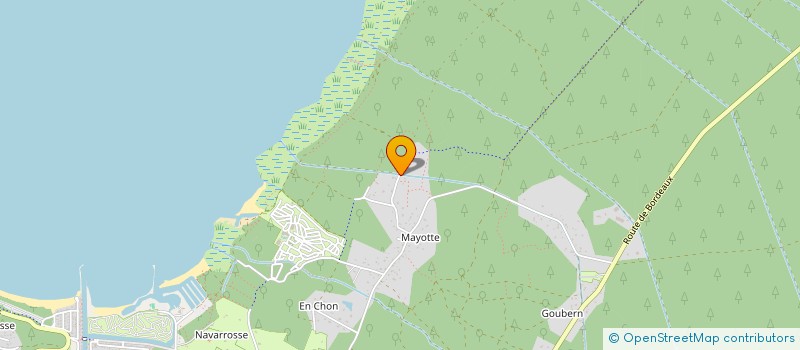 localisation de l'entreprise MADAME VANESSA LALANDE  BISCARROSSE