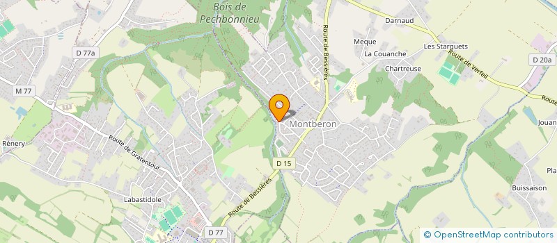 localisation de l'entreprise MADAME VANESSA LALUQUE  MONTBERON