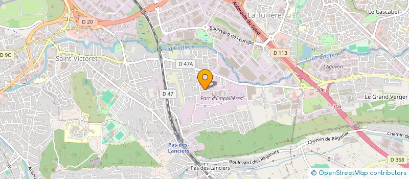 localisation de l'entreprise MADAME VANESSA LANFRANCA  SAINT-VICTORET