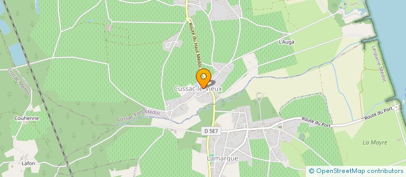 localisation de l'entreprise MADAME VANESSA LARENIE  CUSSAC-FORT-MEDOC