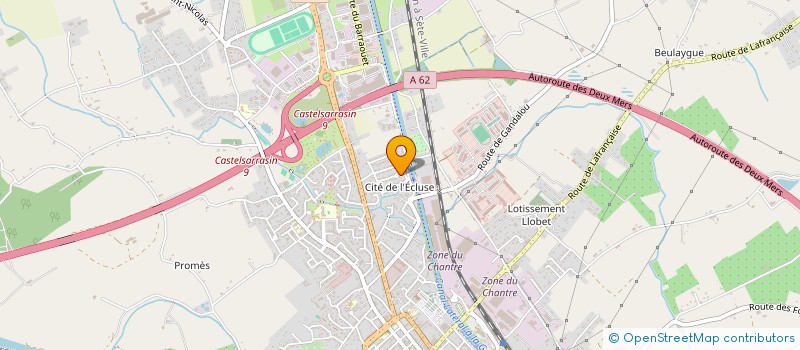 localisation de l'entreprise MADAME VANESSA LASVERGNAS  CASTELSARRASIN