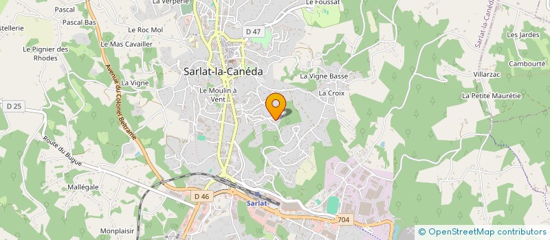 localisation de l'entreprise MADAME VANESSA LAVAL à SARLAT-LA-CANEDA