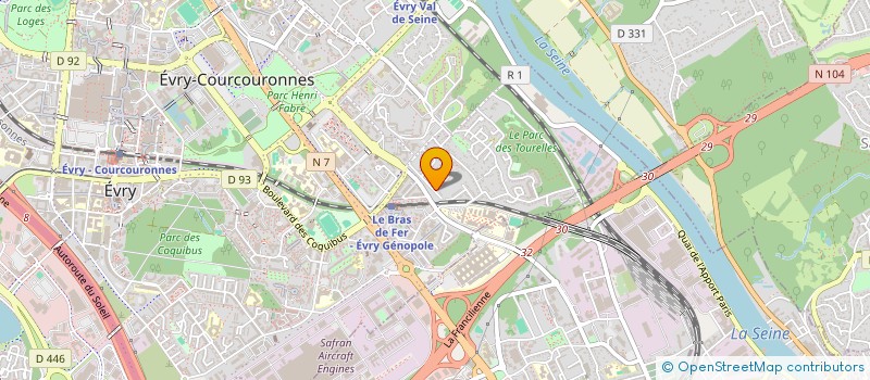 localisation de l'entreprise MADAME VANESSA LAVENETTE  EVRY-COURCOURONNES