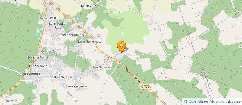 localisation de l'entreprise MADAME VANESSA LE CALVE  CAMORS