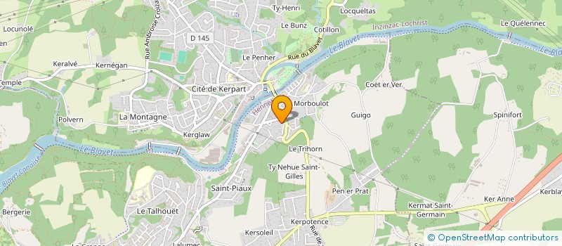 localisation de l'entreprise MADAME VANESSA LE GAUDION  HENNEBONT