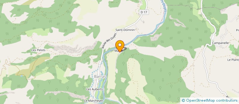 localisation de l'entreprise MADAME VANESSA LE MEUR  CHAMPTERCIER