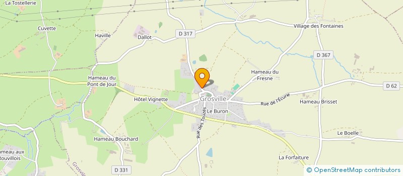 localisation de l'entreprise MADAME VANESSA LECARPENTIER  GROSVILLE