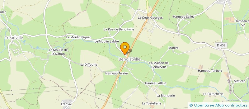 localisation de l'entreprise MADAME VANESSA LECOUFLET  BENOITVILLE