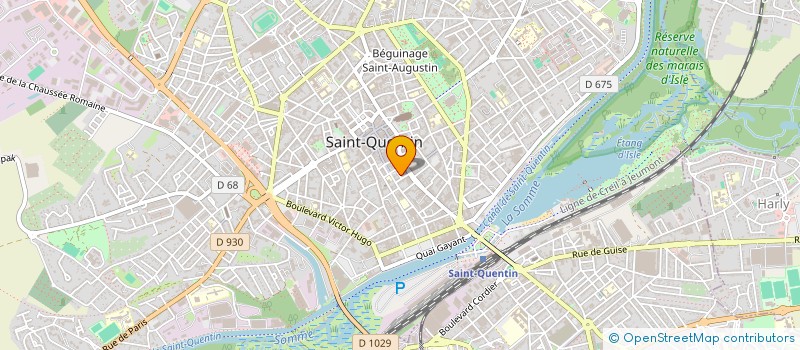localisation de l'entreprise MADAME VANESSA LERCHE à SAINT-QUENTIN