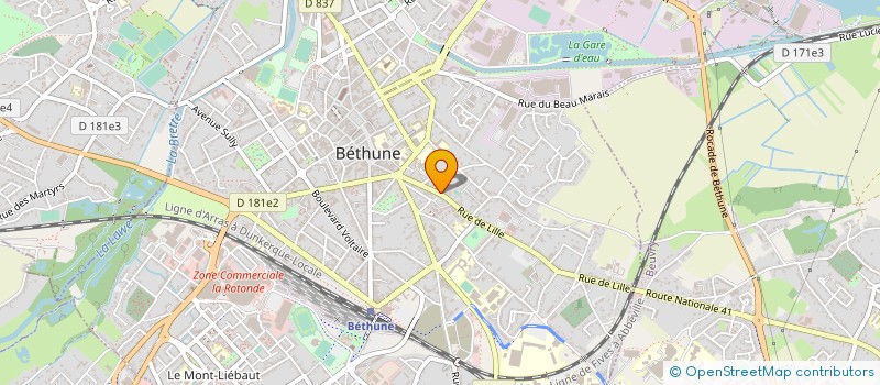 localisation de l'entreprise MADAME VANESSA LESAGE  BETHUNE