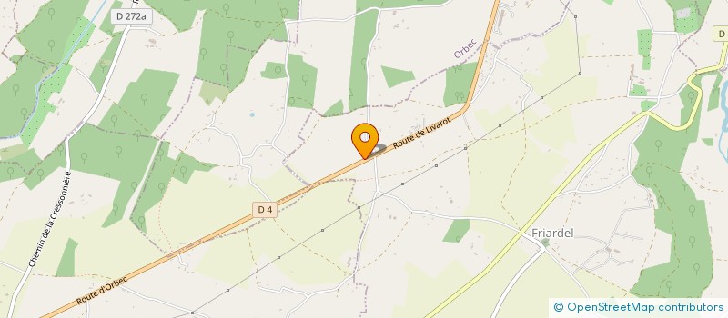 localisation de l'entreprise MADAME VANESSA LESUEUR  LA VESPIERE-FRIARDEL