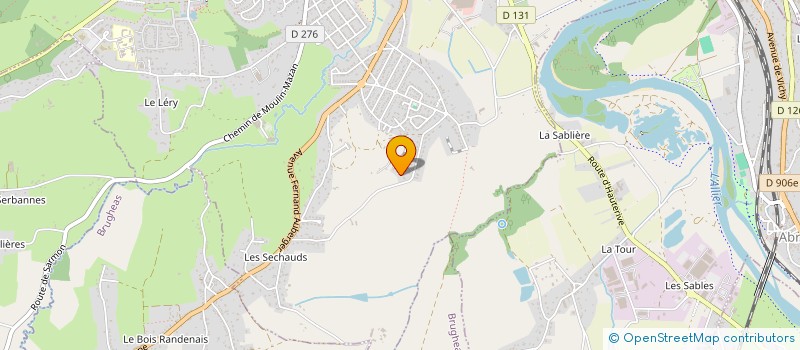 localisation de l'entreprise MADAME VANESSA LEVOUX  BELLERIVE-SUR-ALLIER