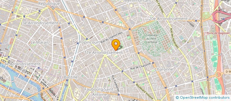 localisation de l'entreprise MADAME VANESSA LIGNELET à PARIS
