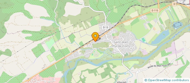 localisation de l'entreprise MADAME VANESSA LLOBEL  ST JEAN-PLA DE CORTS