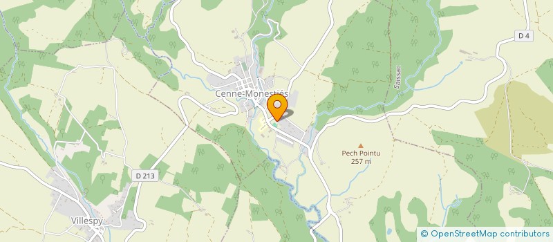 localisation de l'entreprise MADAME VANESSA LLOBREGAT  CENNE-MONESTIES