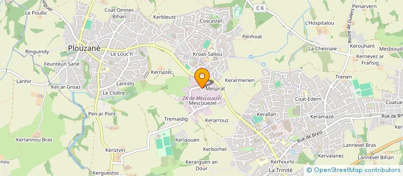 localisation de l'entreprise MADAME VANESSA LOBLIGEOIS  PLOUZANE