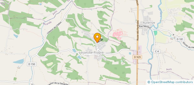 localisation de l'entreprise MADAME VANESSA LONGUEVERGNE  LASSEUBE-PROPRE