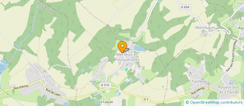 localisation de l'entreprise MADAME VANESSA LOPES  MERLIEUX-ET-FOUQUEROLLES