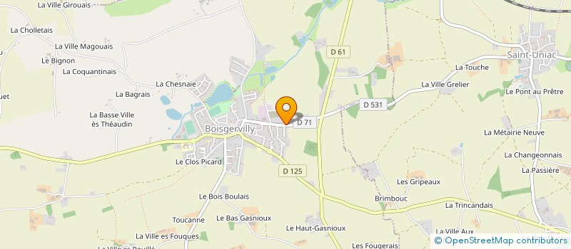 localisation de l'entreprise MADAME VANESSA LOTRIAN  BOISGERVILLY