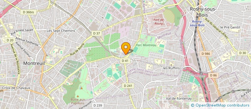 localisation de l'entreprise MADAME VANESSA LOUIS à MONTREUIL