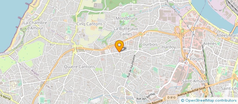 localisation de l'entreprise MADAME VANESSA LUCAT  ANGLET