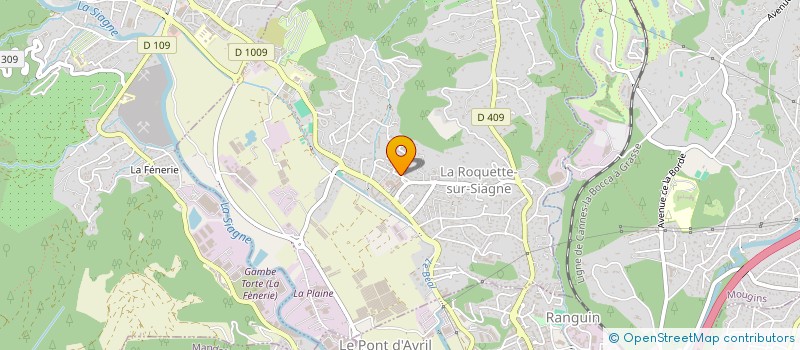 localisation de l'entreprise MADAME VANESSA MAGLIA à LA ROQUETTE-SUR-SIAGNE