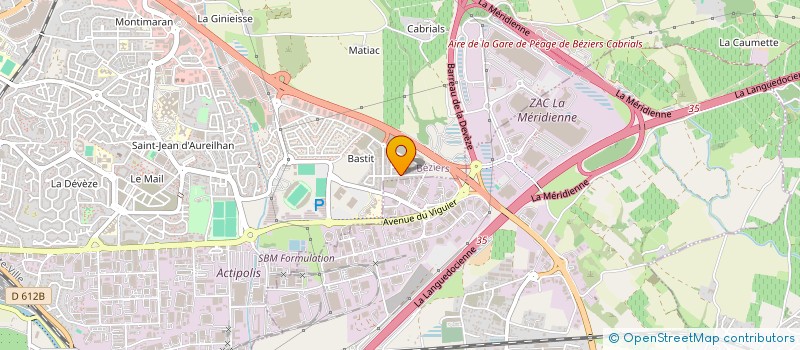 localisation de l'entreprise MADAME VANESSA MALINGREAU  BEZIERS