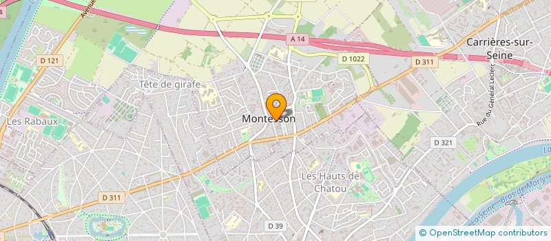 localisation de l'entreprise MADAME VANESSA MARQUES DE OLIVEIRA GREGORIO  MONTESSON