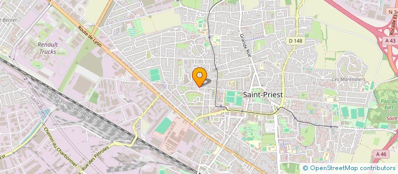 localisation de l'entreprise MADAME VANESSA MARTIN  SAINT-PRIEST