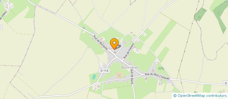 localisation de l'entreprise MADAME VANESSA MARTIN  BONNIERES