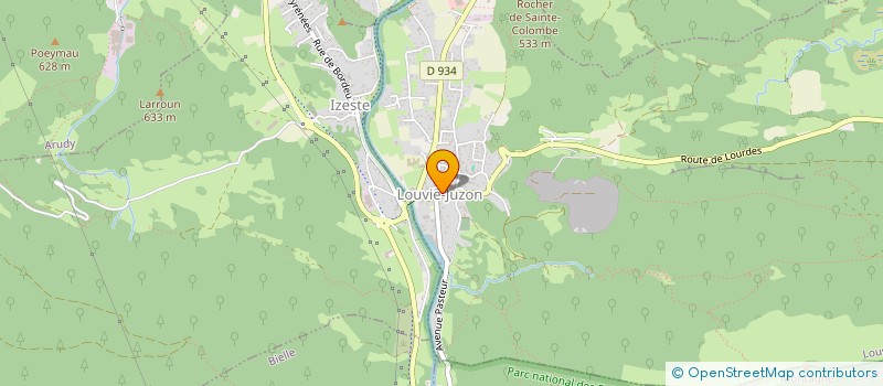 localisation de l'entreprise MADAME VANESSA MARTIN  LOUVIE-JUZON