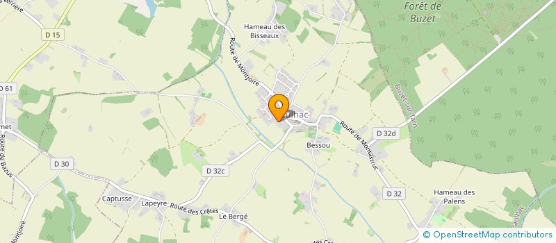 localisation de l'entreprise MADAME VANESSA MASSOUTIER  PAULHAC