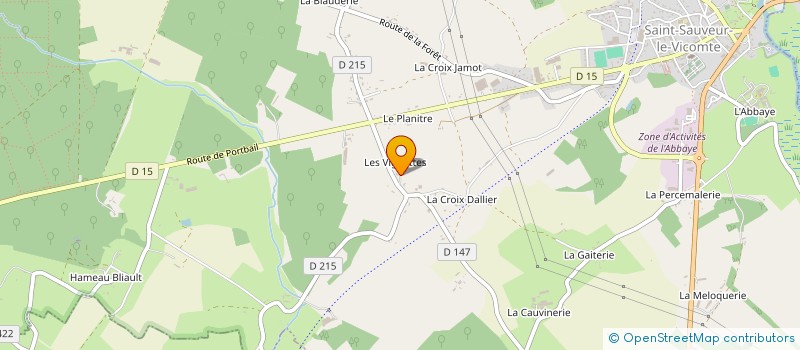 localisation de l'entreprise MADAME VANESSA MAUGER  SAINT-SAUVEUR-LE-VICOMTE