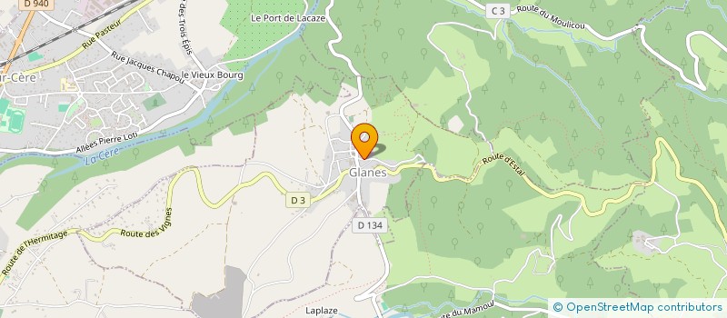 localisation de l'entreprise MADAME VANESSA MAURY  GLANES