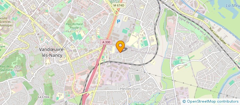 localisation de l'entreprise MADAME VANESSA MEYER  HEILLECOURT