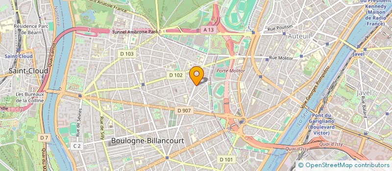 localisation de l'entreprise MADAME VANESSA MICHEA à BOULOGNE-BILLANCOURT