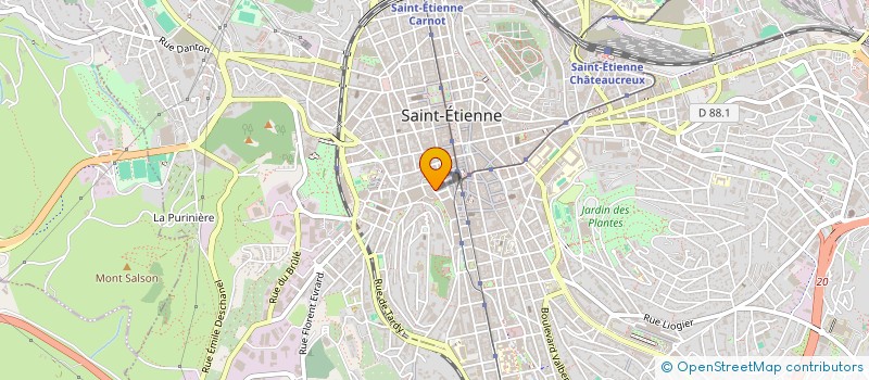 localisation de l'entreprise MADAME VANESSA MILLION  SAINT-ETIENNE