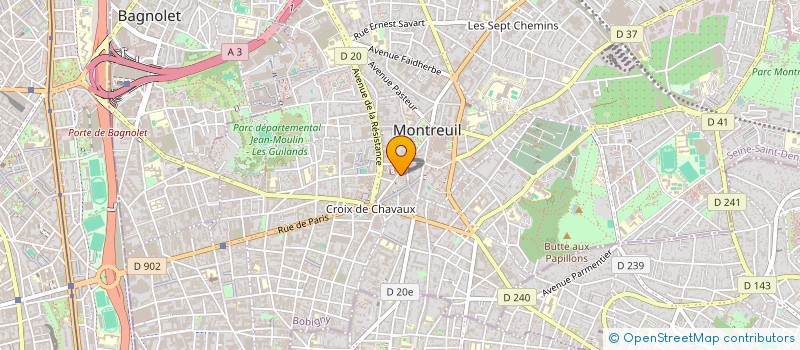 localisation de l'entreprise MADAME VANESSA MKHIZE à MONTREUIL