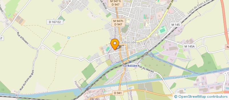 localisation de l'entreprise MADAME VANESSA MONCLERC  LA BASSEE