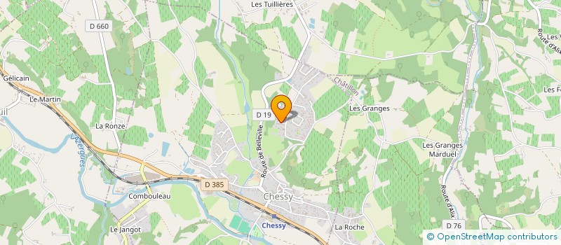 localisation de l'entreprise MADAME VANESSA MONTEILHET à CHESSY